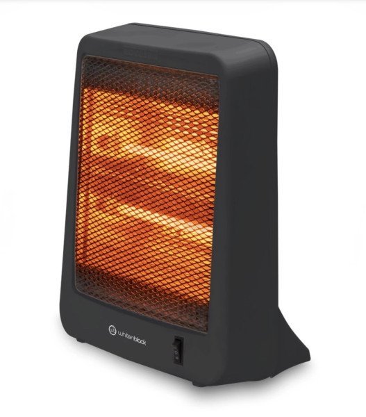 Calefactor WhitenBlack WBCIWB02 Infrarrojo 2 Tubos Color Negro