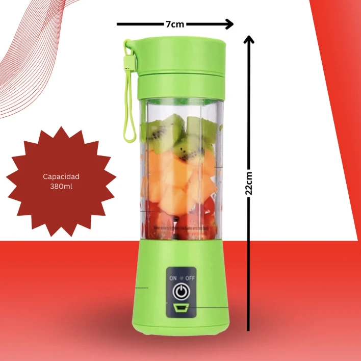 Licuadora portátil Mini 380 ml con USB