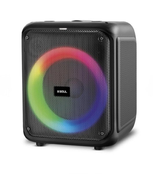Parlante Soul Bt Xl50 8 30w Led + Mic Karaoke Tws Negro