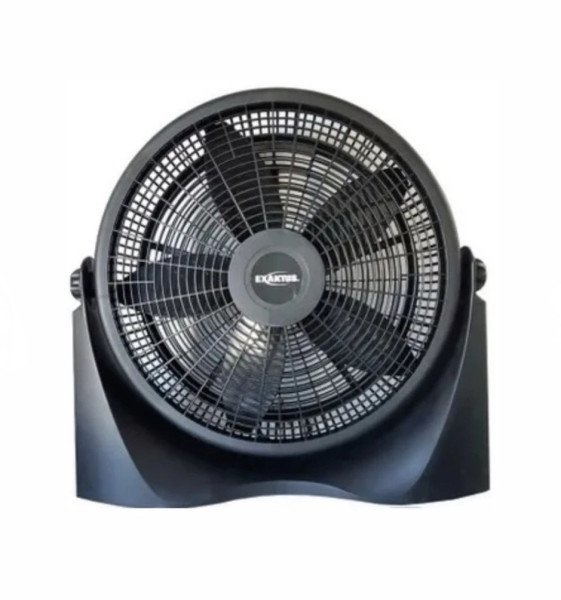 Ventilador de Piso Exaktus EX-16 Turbo 40cm Negro 5 Aspas 3 Velocidades