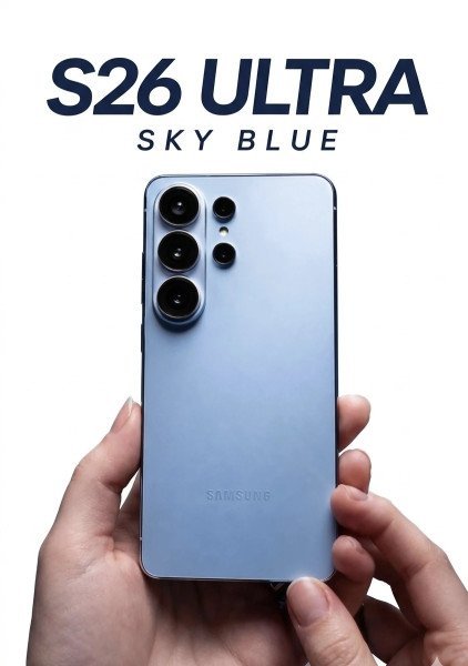 Samsung Galaxy S26 Ultra, 256 gb, 12 gb, cámara cuádruple Celeste