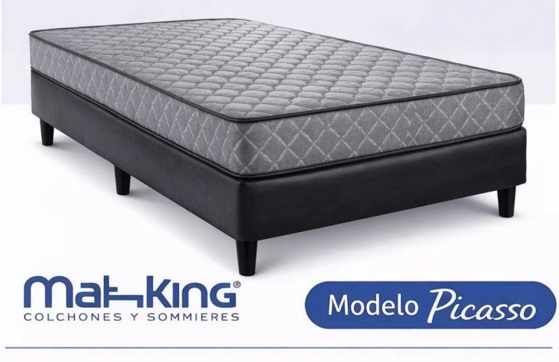Sommier completo 1 plaza Maxiking Picasso 80cm