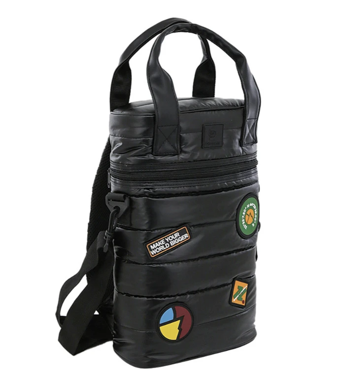 Bolso Matero Mochila Discovery Acolchado Termico Color Negro