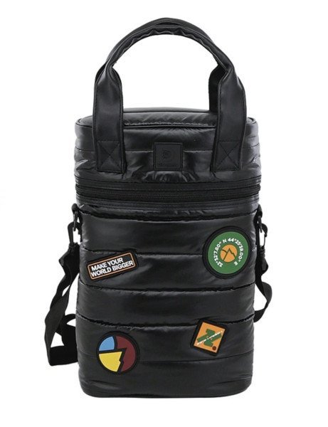 Bolso Matero Mochila Discovery Acolchado Termico Color Negro
