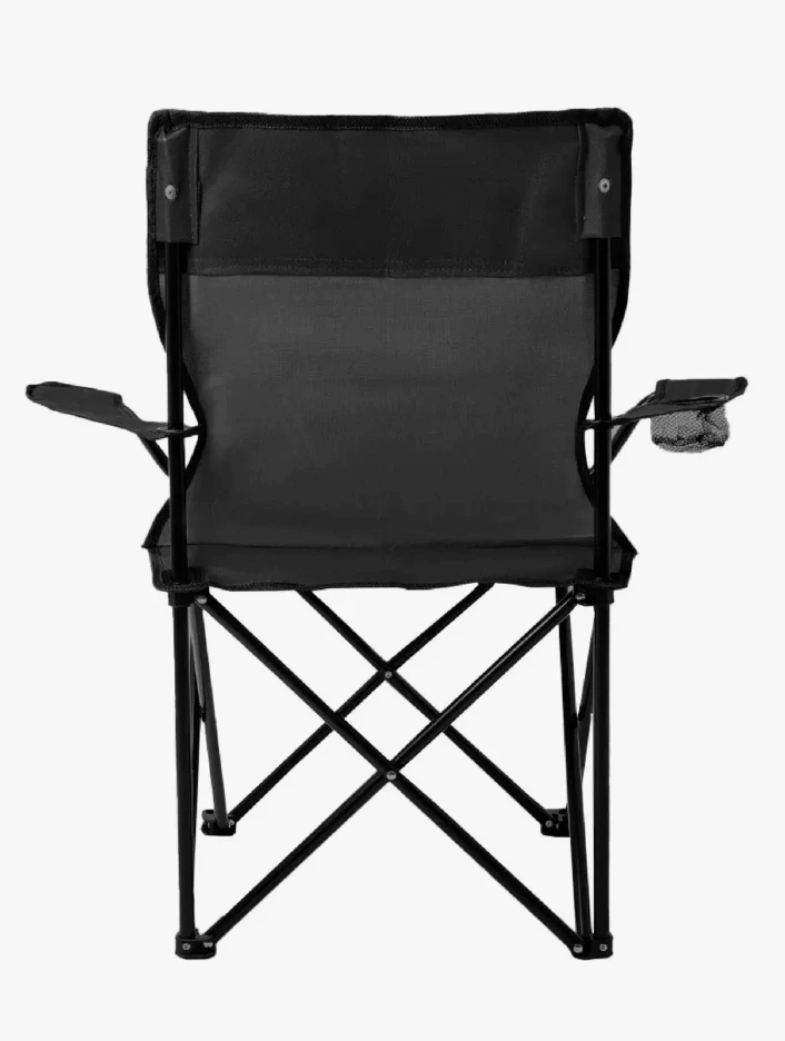 Silla Reforzada Plegable Camping Playa Exterior Discovery Color Negro