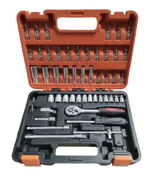 Kit Juego De 53 Piezas De Tubos Y Puntas De 1/4"