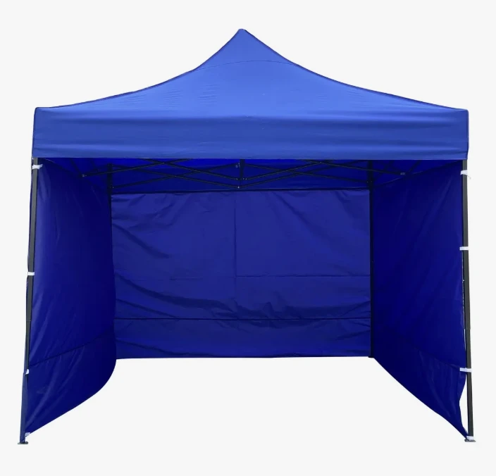 Gazebo 3x3 Con Paredes Carpa Impermeable Plegable Playa Kanji Azul
