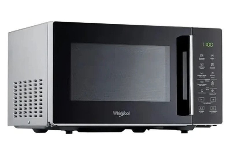 Microondas Digital 25 Lts Whirlpool Wms25bs Grill Negro Y Gris