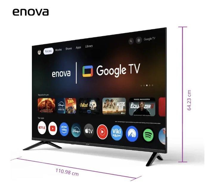 Smart TV 50" Enova Led Full Hd Google Tv Te50fg10-tdf