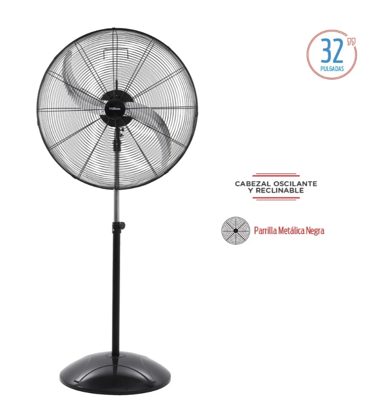 Ventilador 32" Industrial de Pie Liliana Vpi32 280 Watts