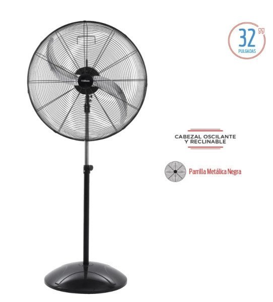 Ventilador 32" Industrial de Pie Liliana Vpi32 280 Watts