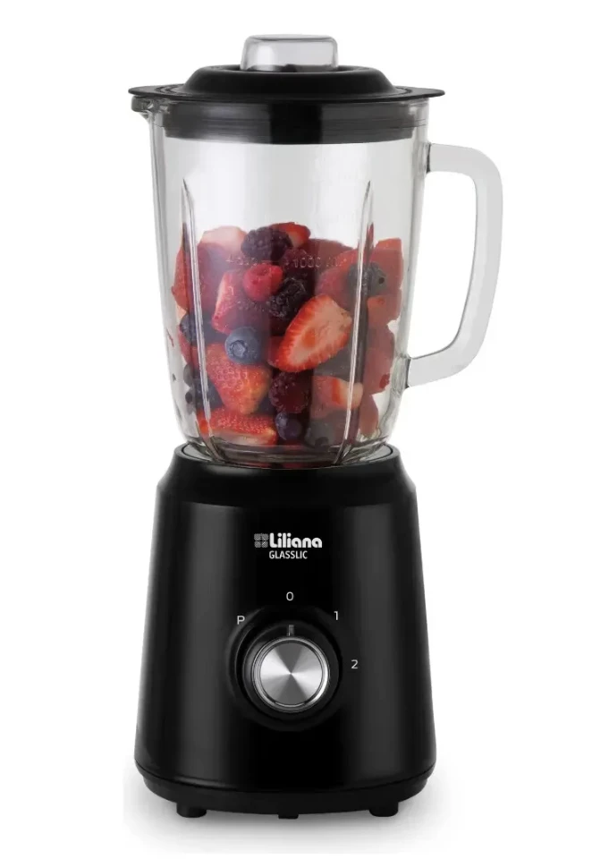 Licuadora Jarra Vidrio Liliana Al340 1.5 Litros 850w Hielo Color Negro