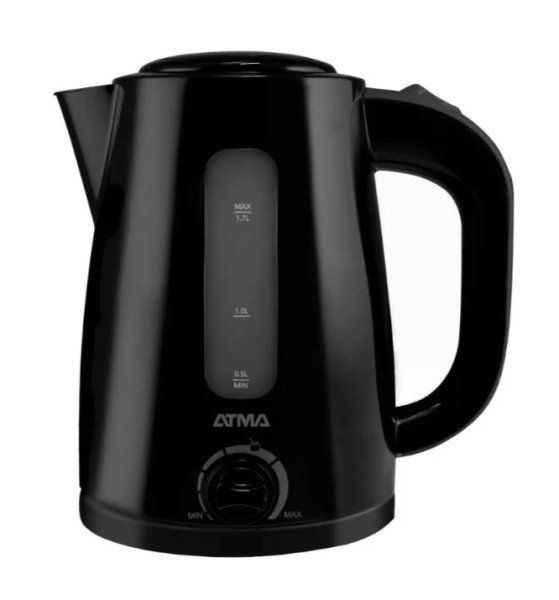 Pava Eléctrica Atma Pe1821nap 1.7lts Selector De Temperatura Negro